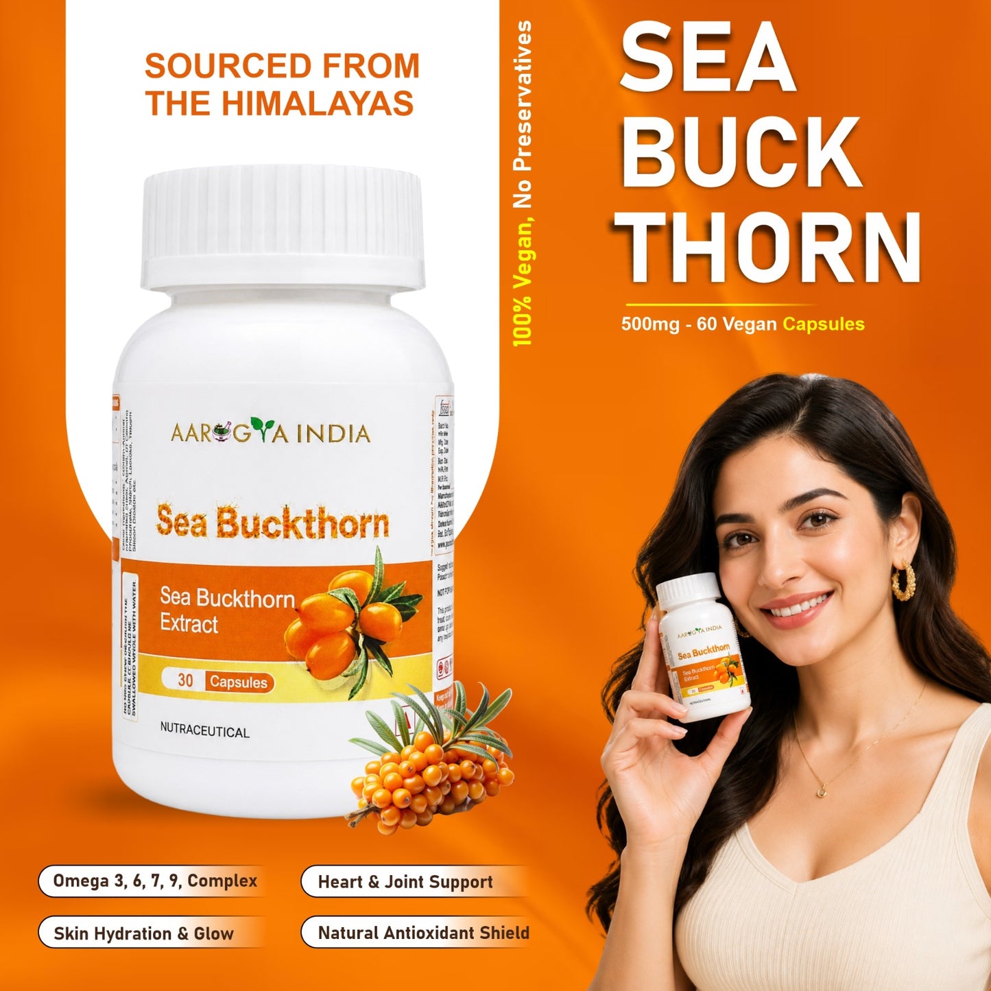 Sea Buckthorn Herbal Capsules