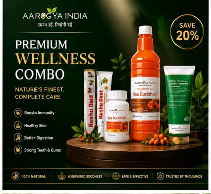 Aarogya India Nature's Care Wellness Combo Collection – Complete Health, Skin & Oral Care